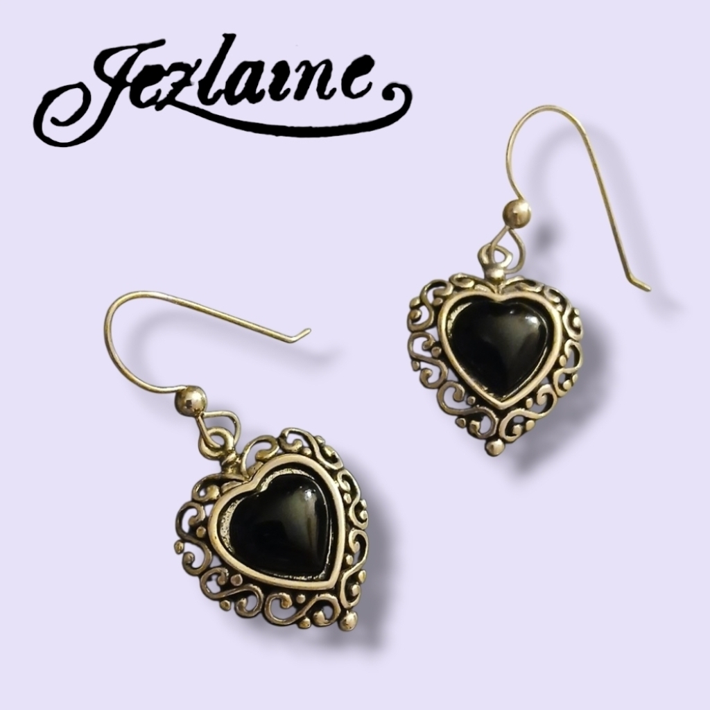 Jezlaine 925 Onyx Earrings